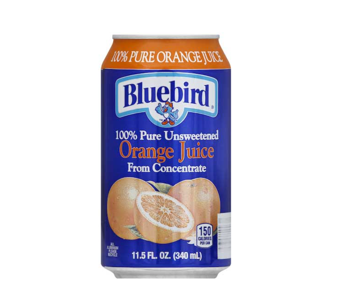 bah>Bluebird Orange Juice, 11.5oz