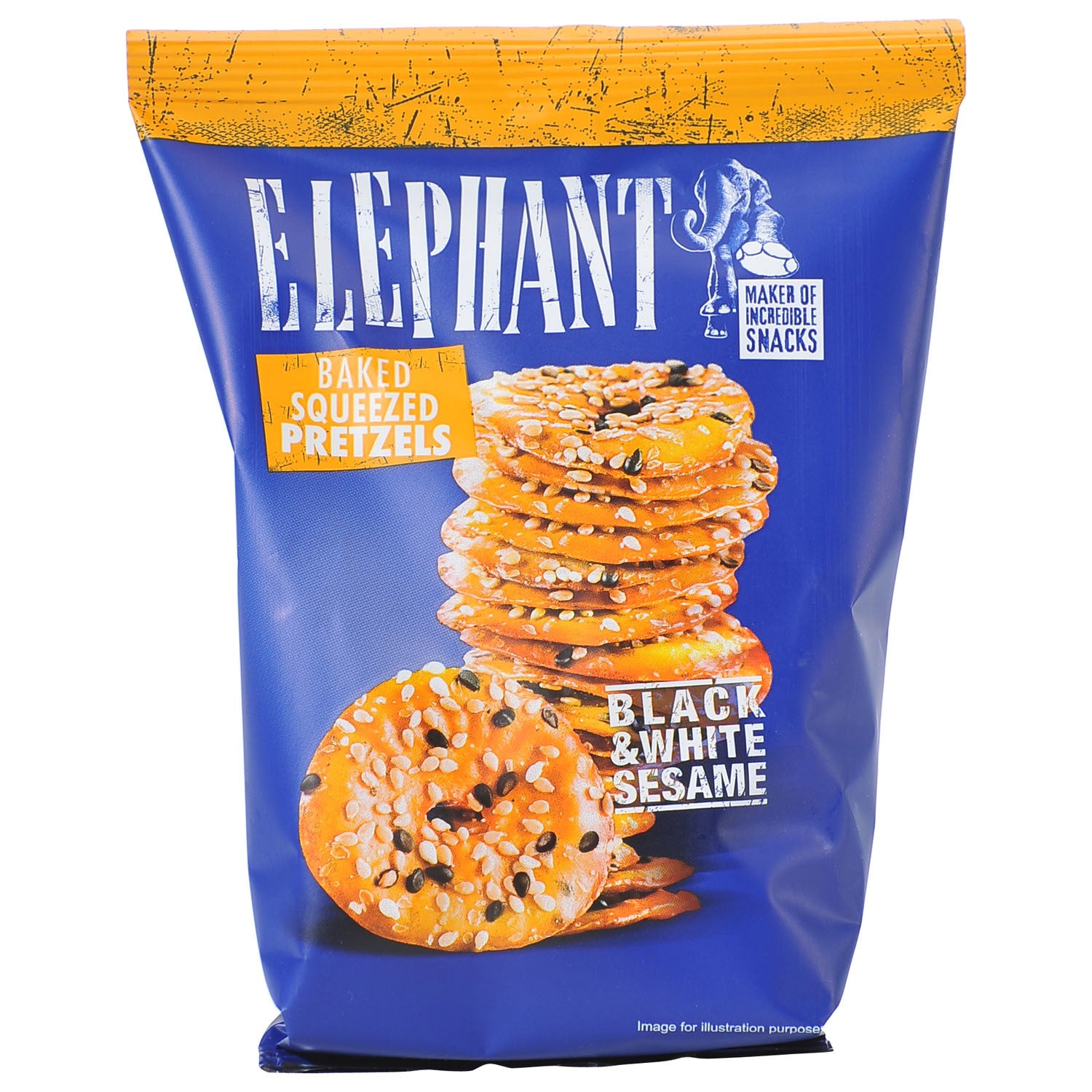 aga>Crackers Elephant Baked squeezed Pretzels mixed seeds 80g