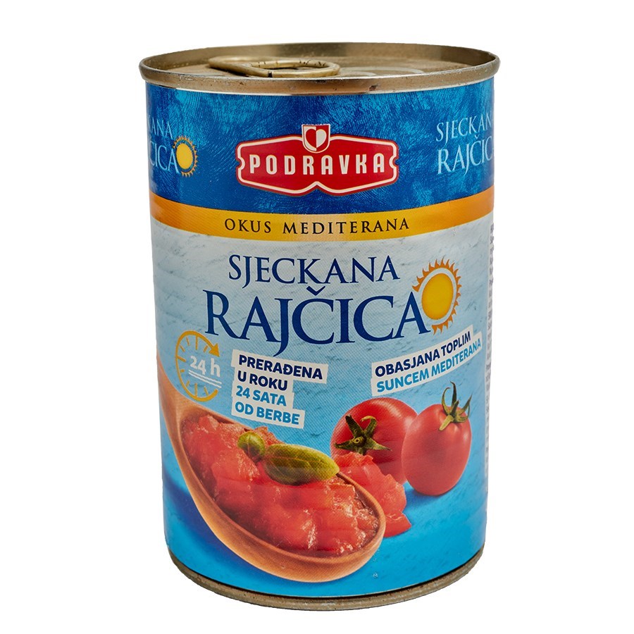 aga>Chopped tomatoes in a can 400g Podravka