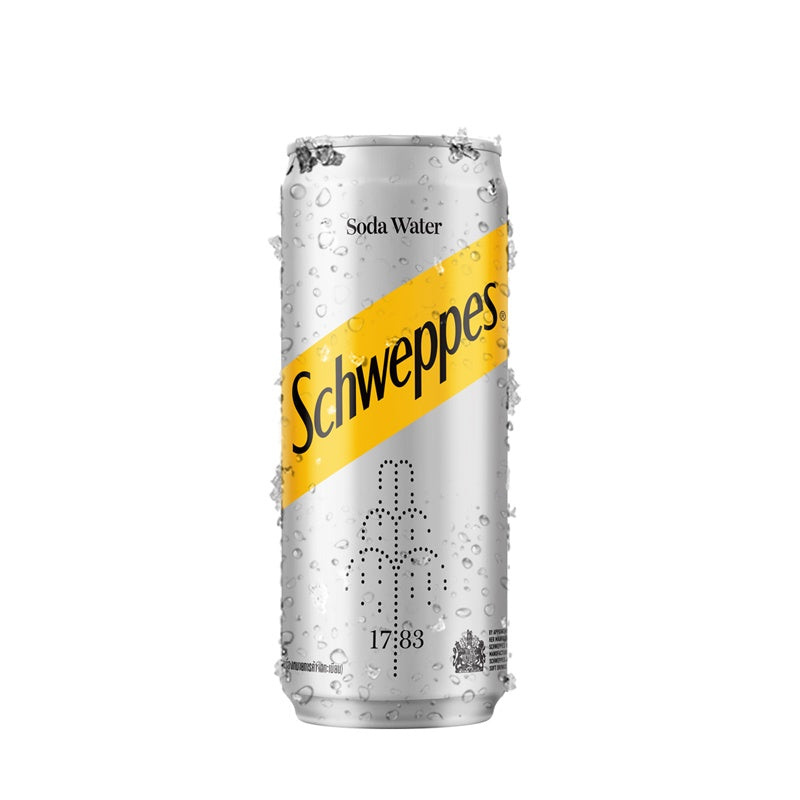 tha>Schweppes soda water 12 x 330 ml cans