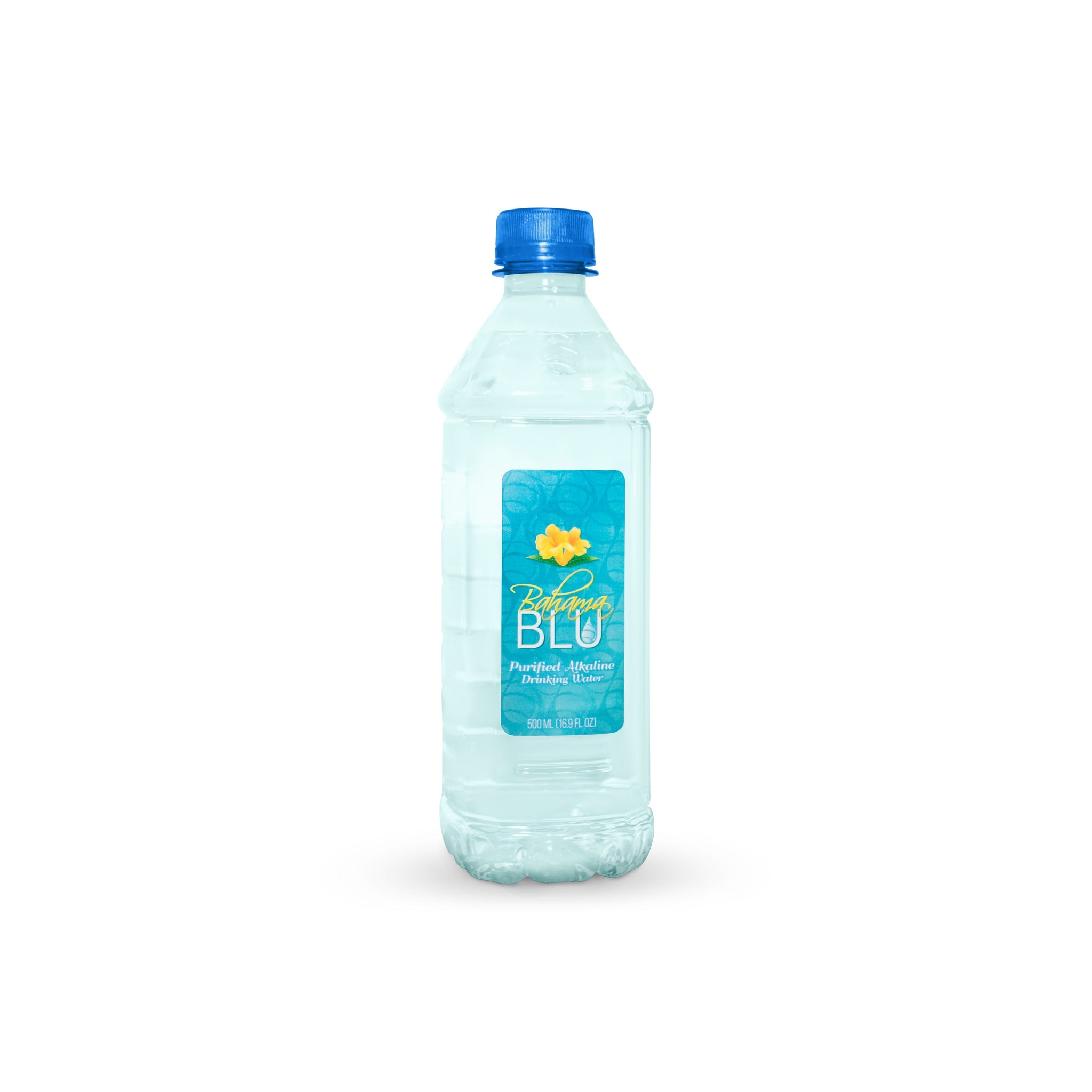 aba>Bahama Blu Water, Alkaline PH8+ 16.9 fl oz (500ml), case 24 count