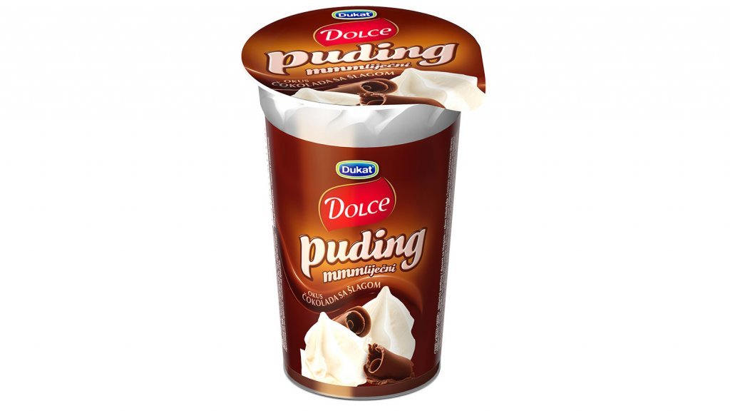 dub>Dukat Dolce chocolate pudding with cream 170g