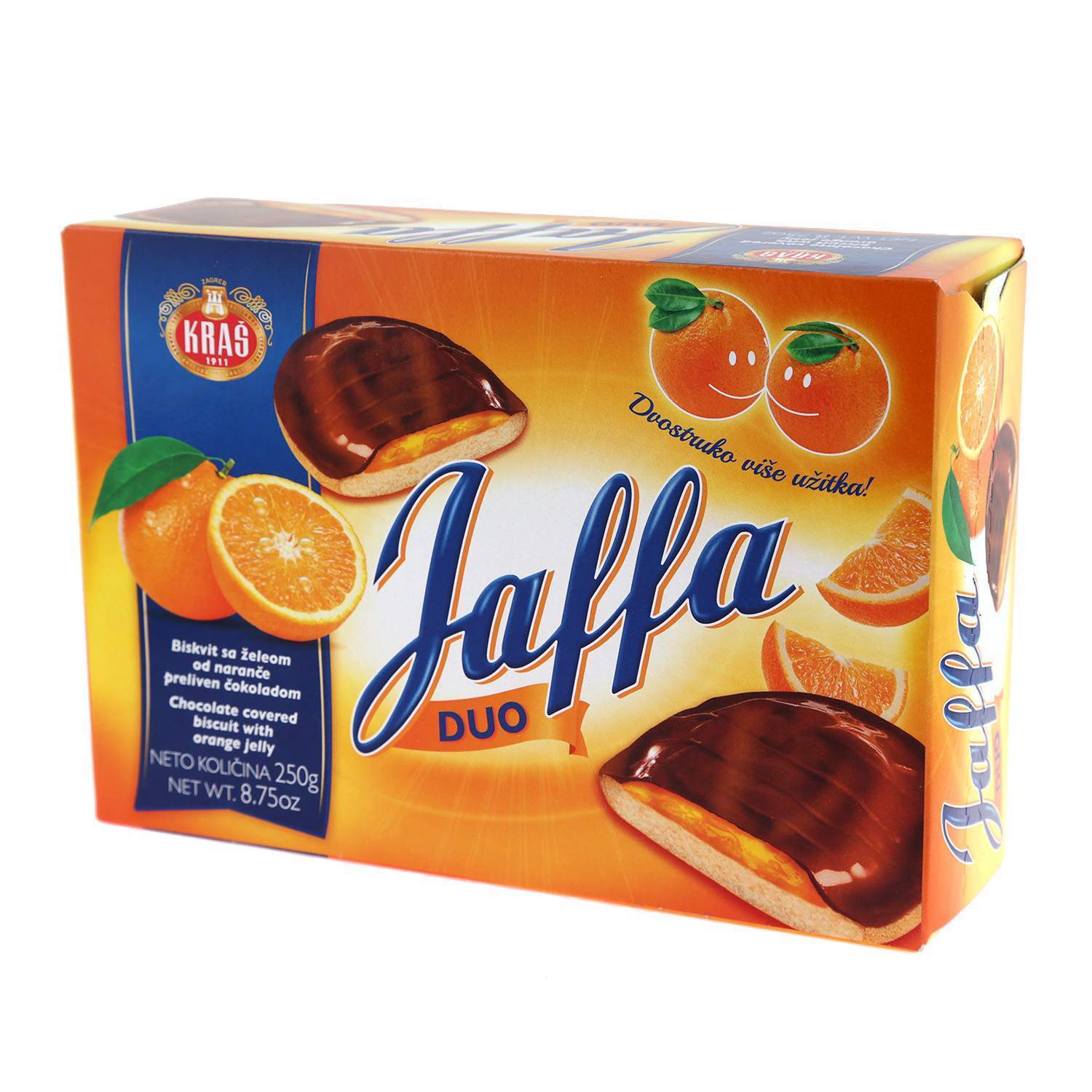 dub>Jaffa Duo Chocolate Biscuits 250g Kraš