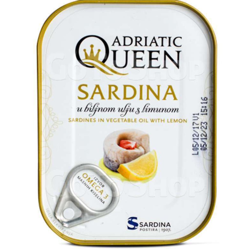 dub>Adriatic Queen Sardines in Oil with lemon 81g