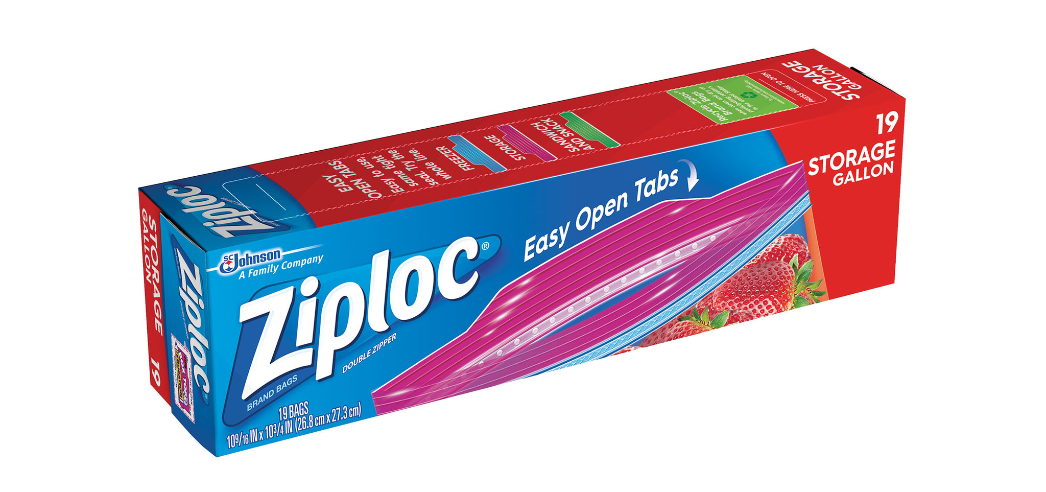 bah>Ziploc Storage Bag (gallon), 1 box