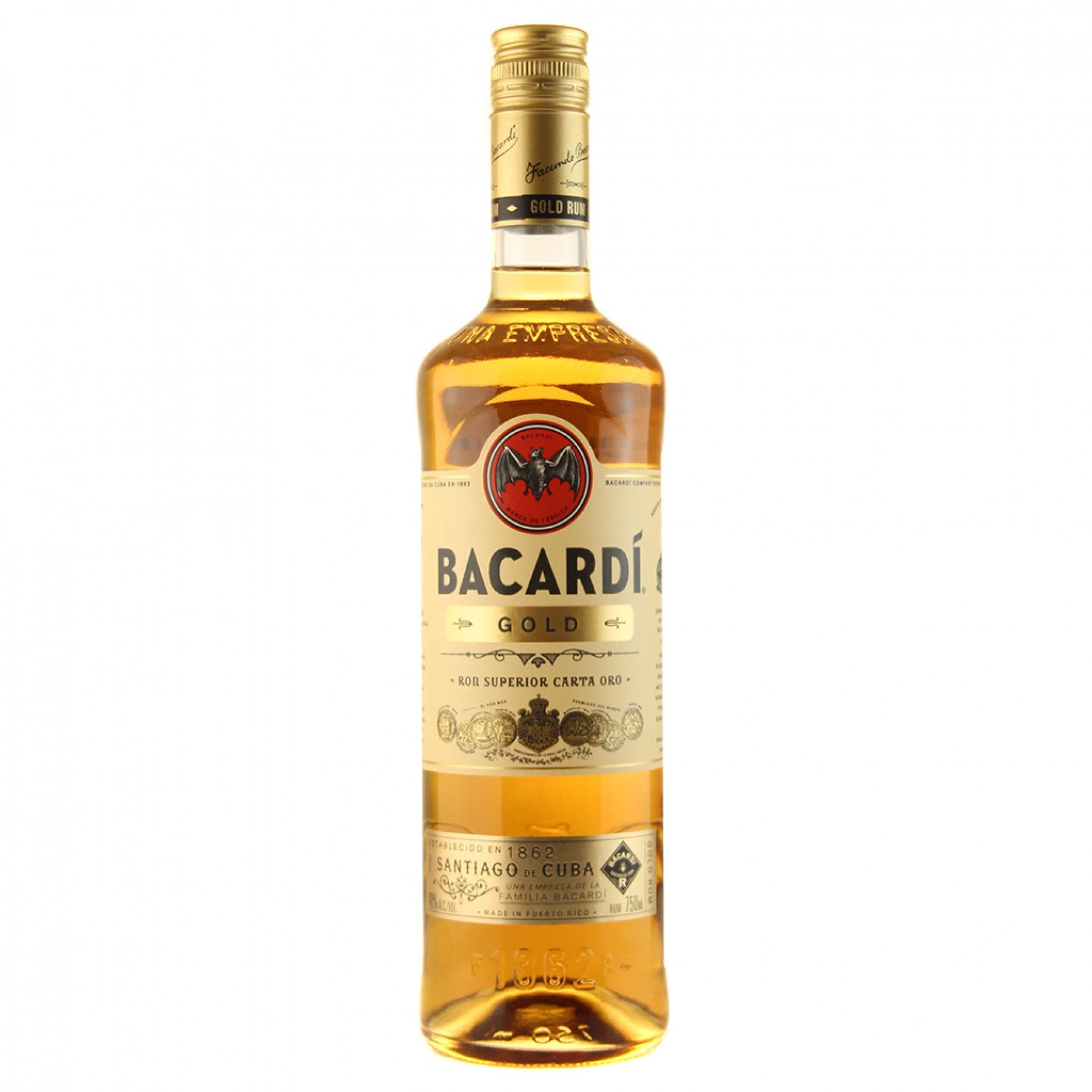 aba>Bacardi Gold Rum, 750ml