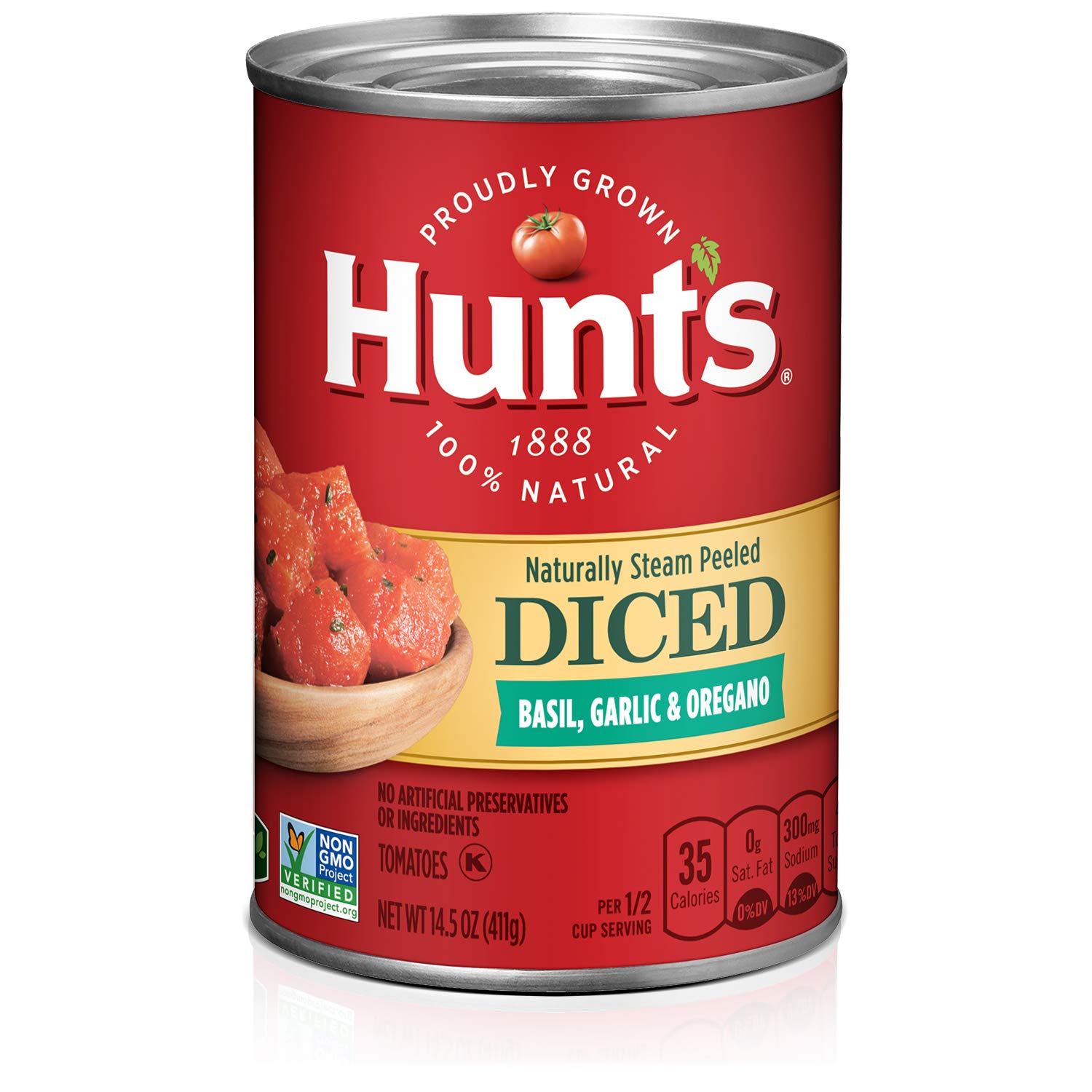 stm>Hunt's Diced Tomatoes Basil, Garlic, Oregano 14.5oz