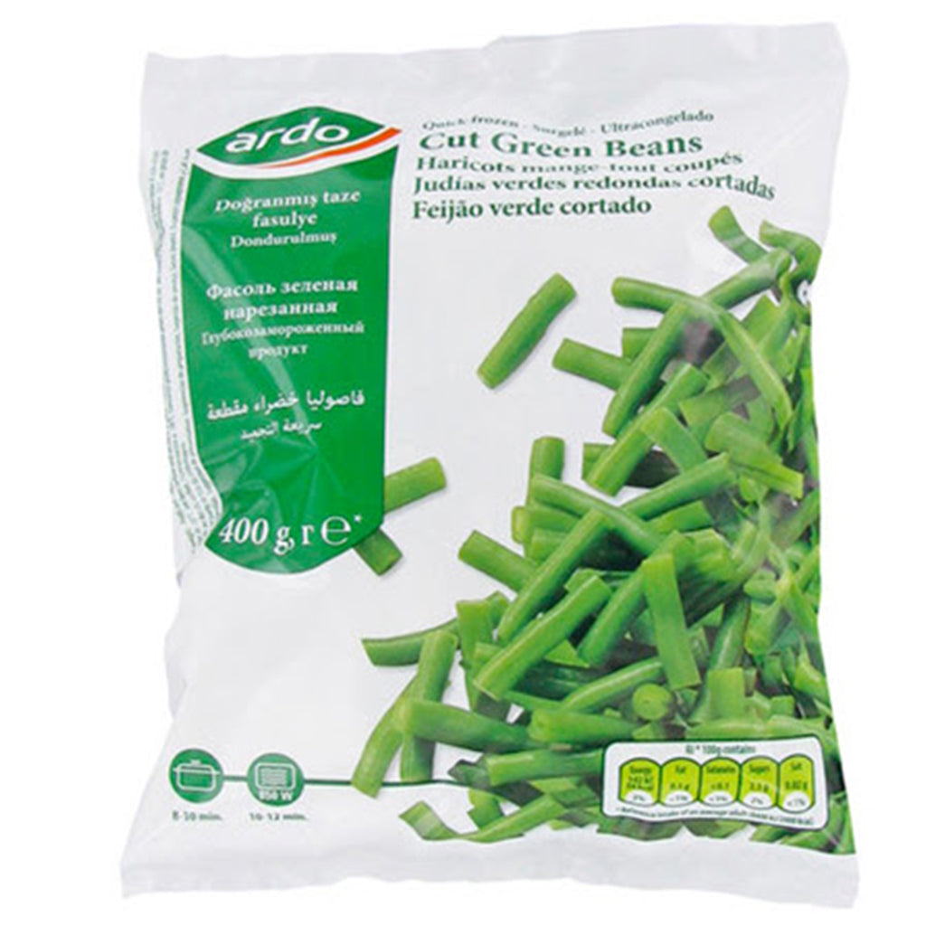 stm>Ardo Green Beans 1kg, 2.20lbs, frozen