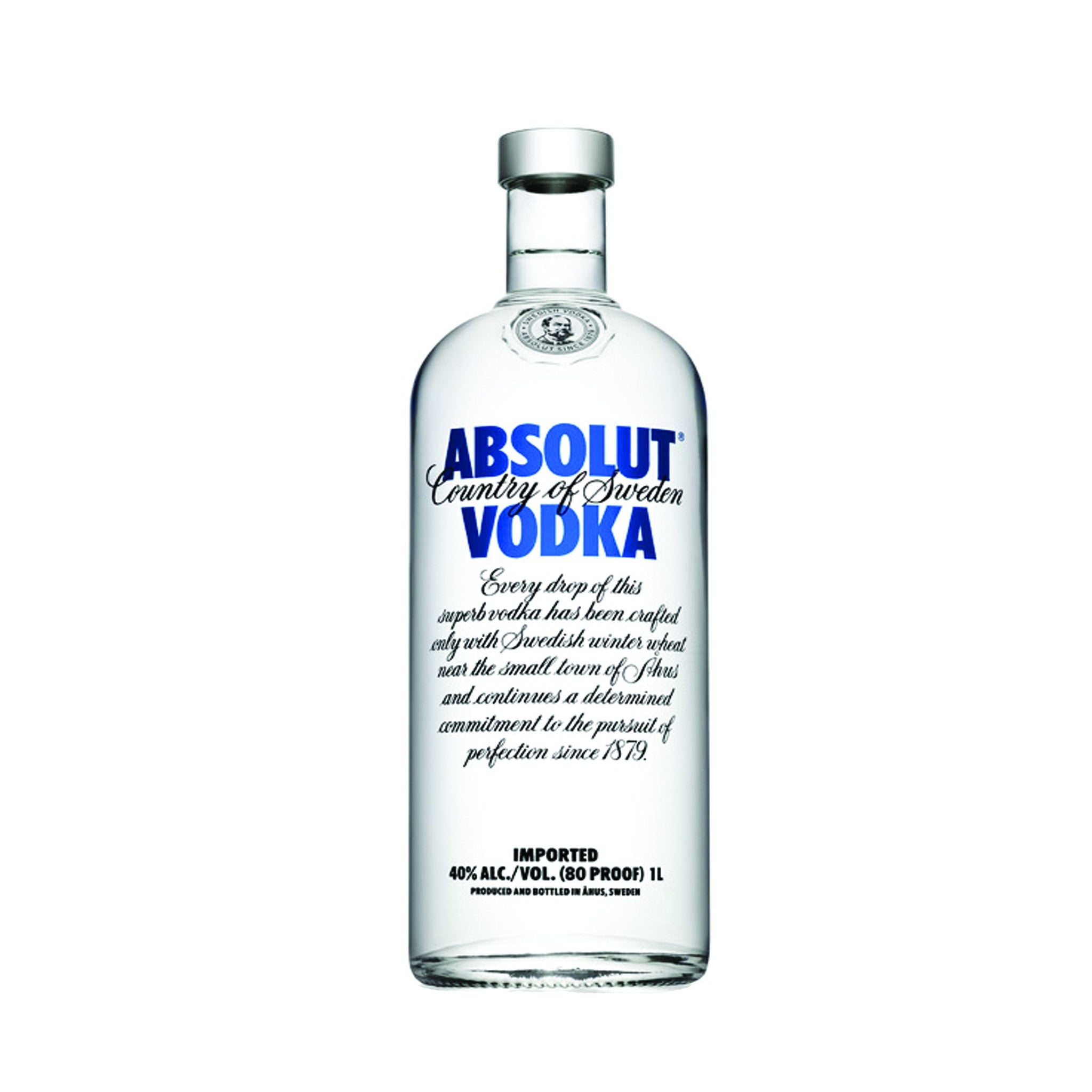 stm>Absolut Vodka, 80% Proof 1 ltr