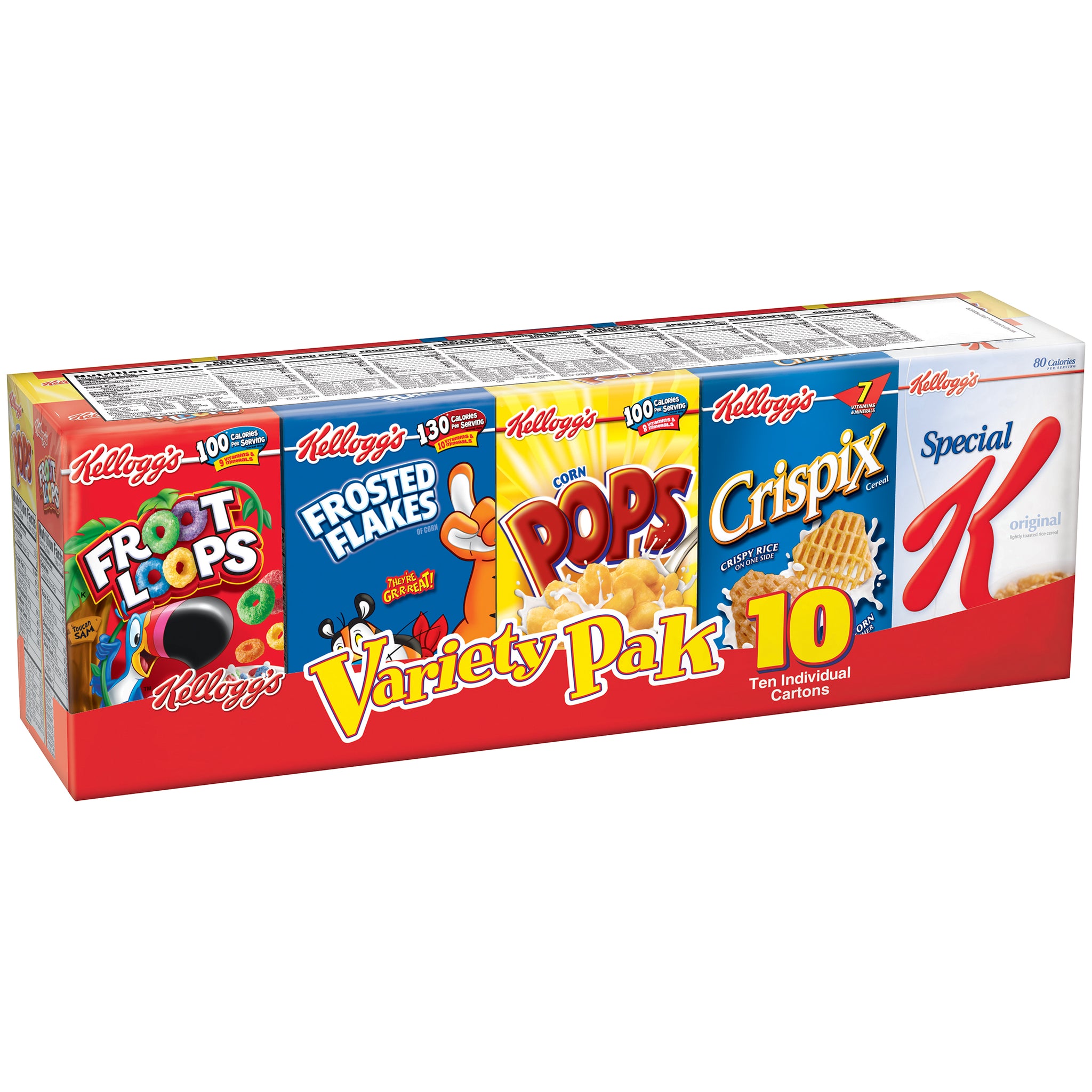 gre>Kellogg's Variety Pack -10 count - 10.94oz