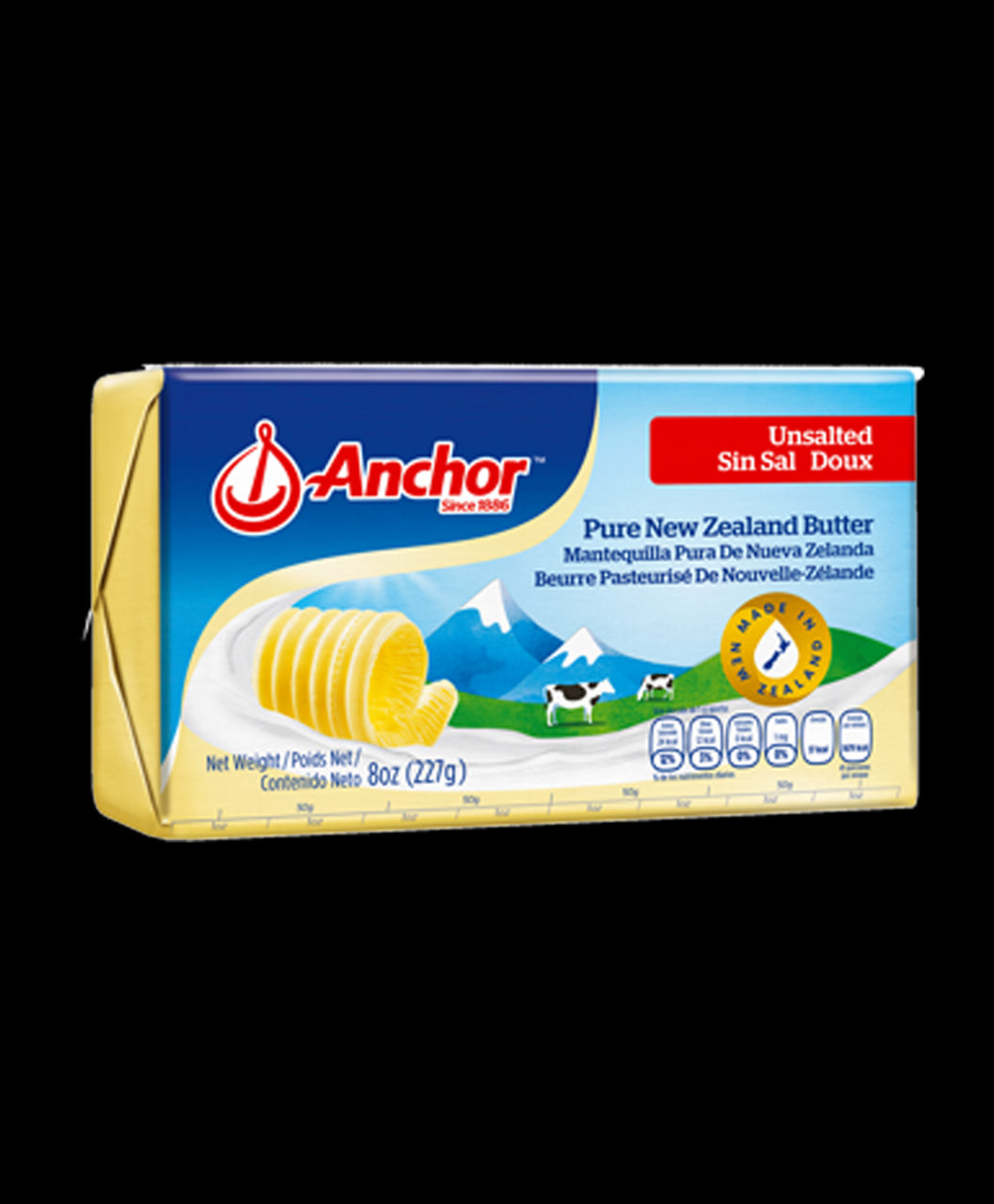 gre>Anchor Butter - Unsalted - 227g