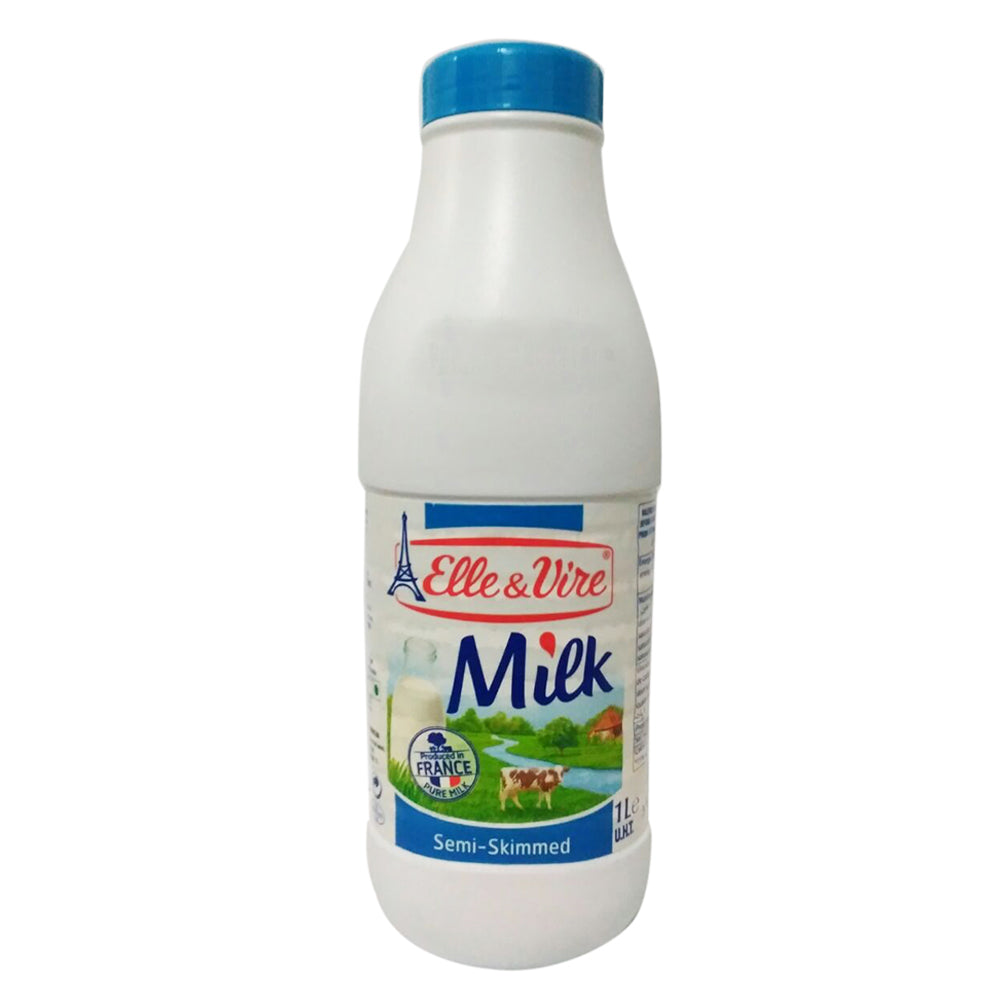 gre>Milk, Semi-Skimmed - Elle & Vire - 1Litre