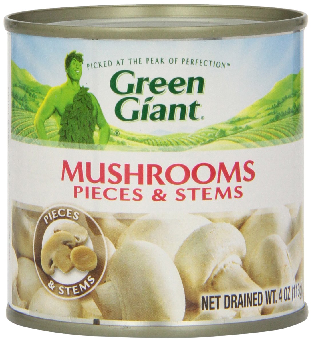 gre>Mushroom, Pieces And Stems - Green Giant Canned -14oz