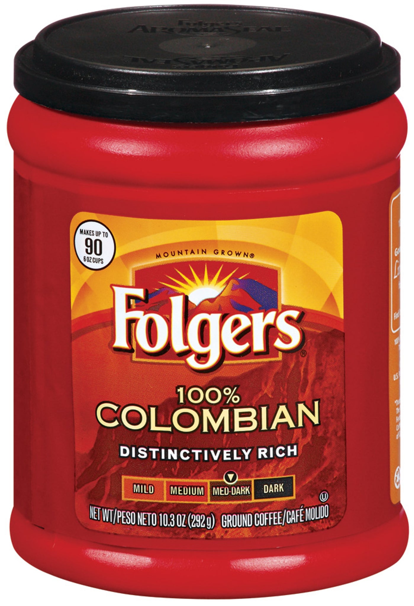 gre>Folgers Ground Coffee Colombian blend - 10 oz