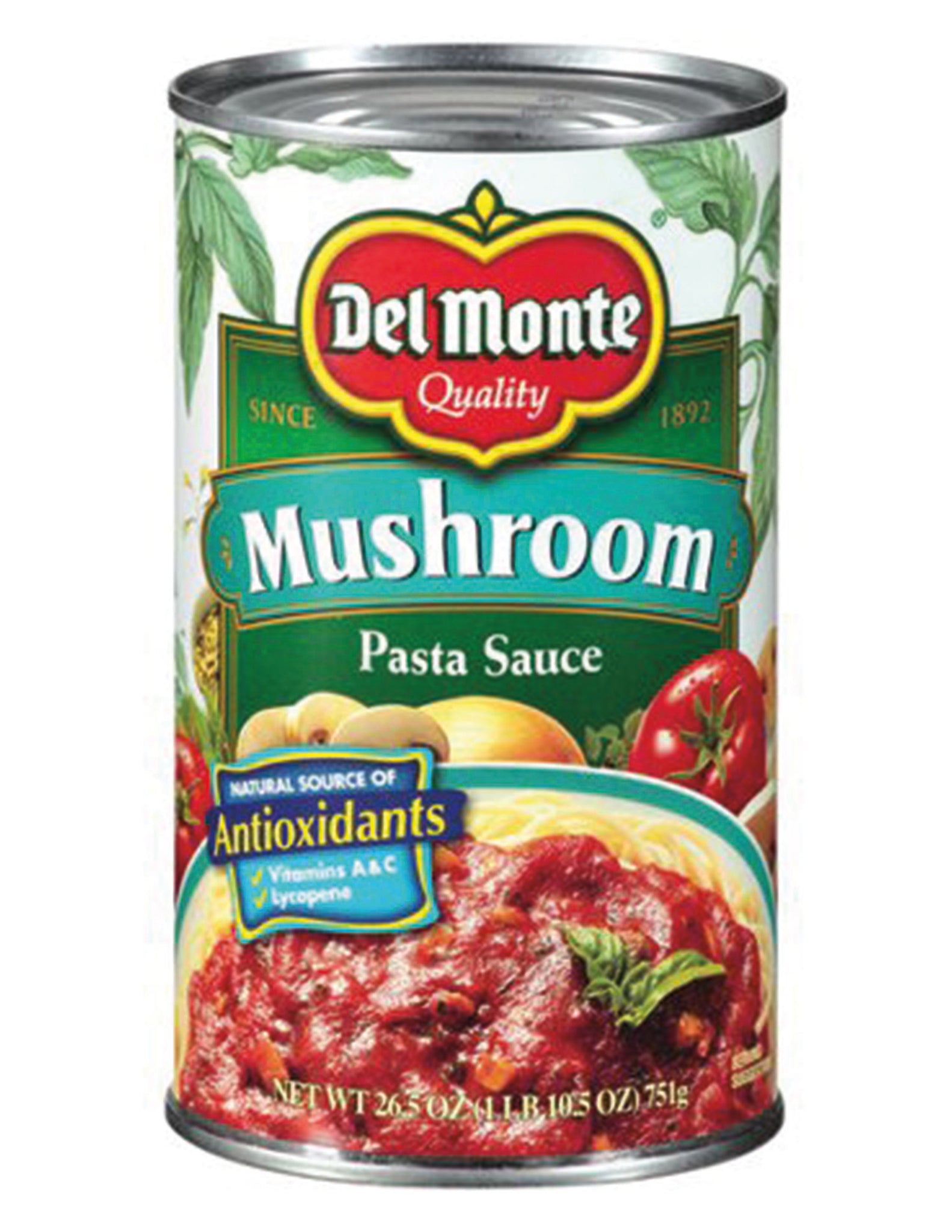 bel>Del Monte Pasta Sauce, Mushroom, 24oz