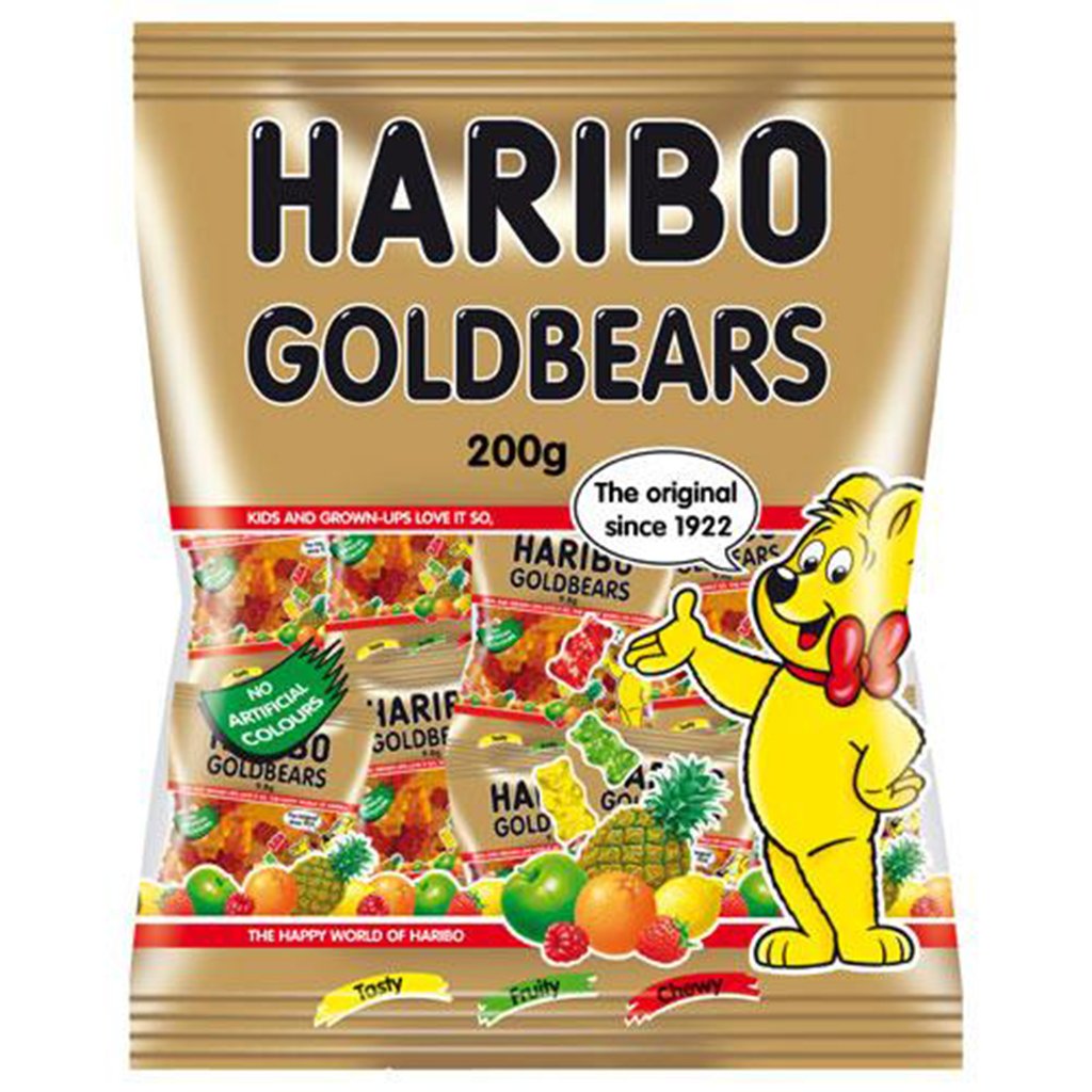 aga>Haribo Gold gummi bears candy 200g