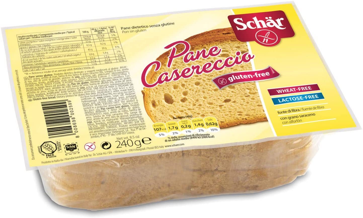 dub>Schaer homemade bread gluten free, 240g