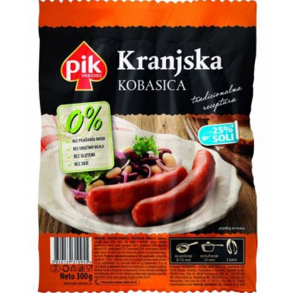 dub>Kranjske sausages spicy PIK 300g