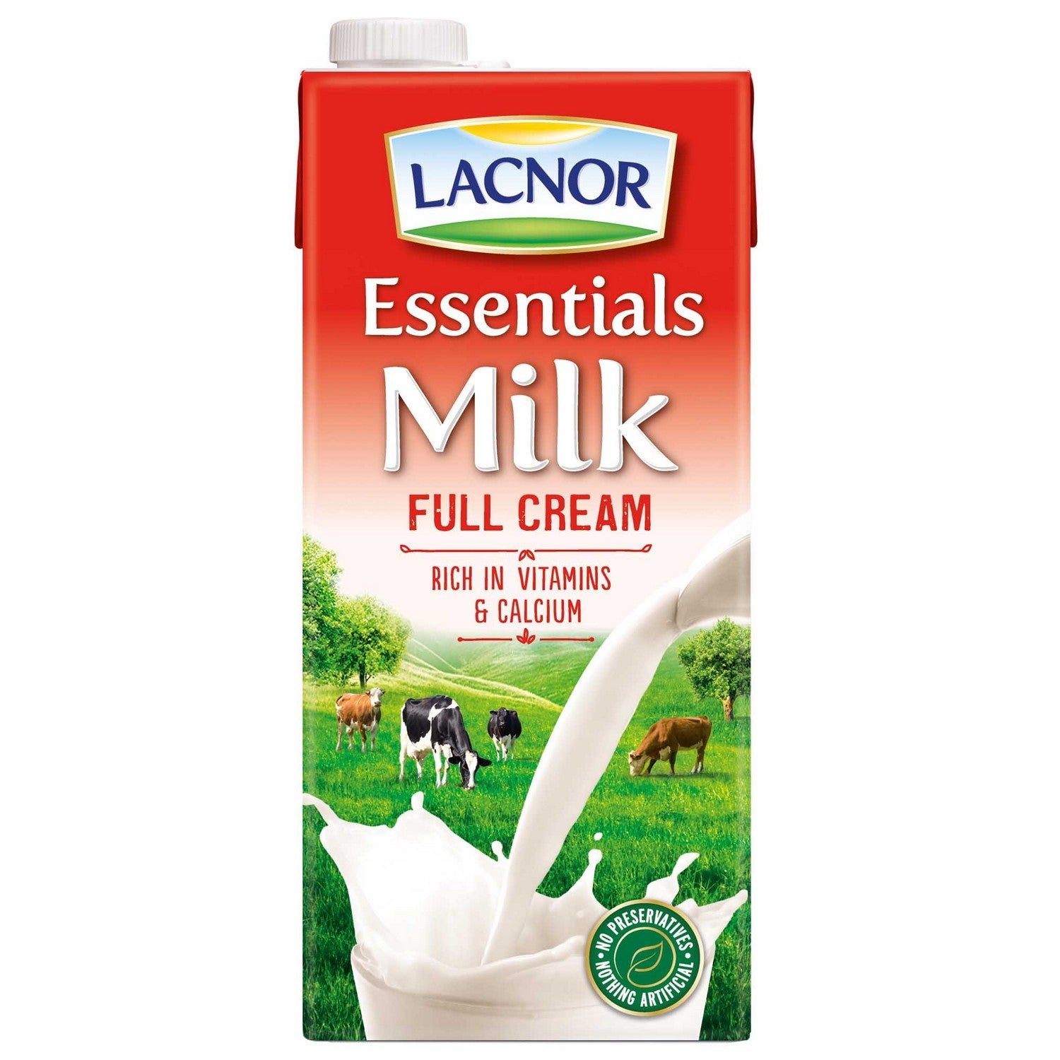 sey>Lacnor/Dutch Lady Milk UHT Full Cream, 1L