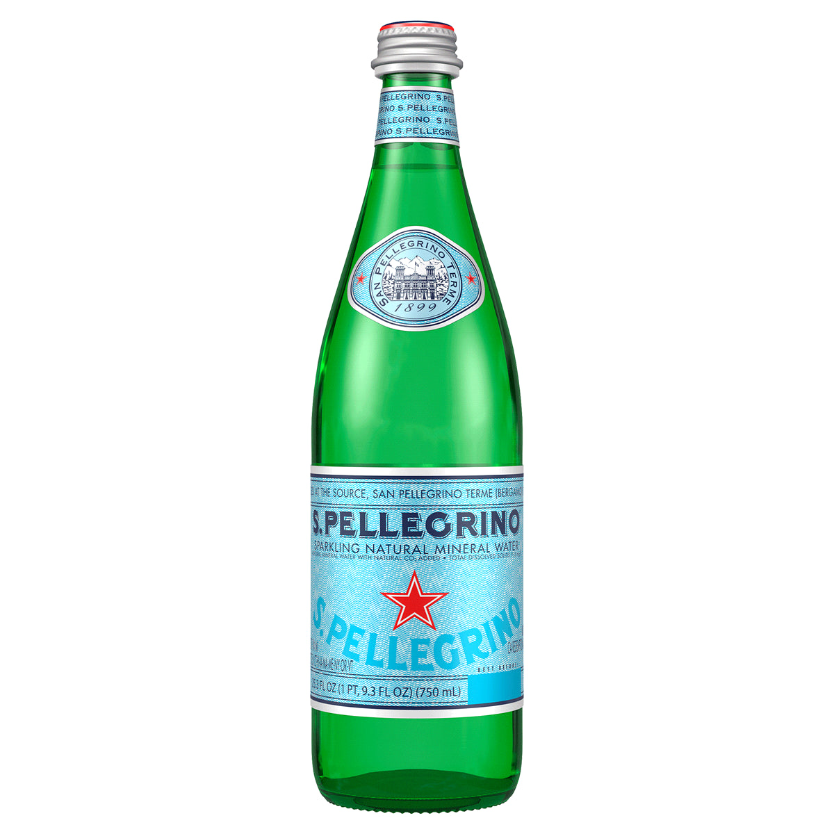 sey>San Pellegrino Mineral Water, Sparkling, 1l