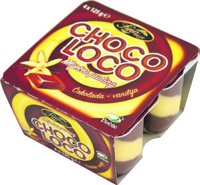 dub>Choco Loco pudding vanilia-chocolate 4x125g
