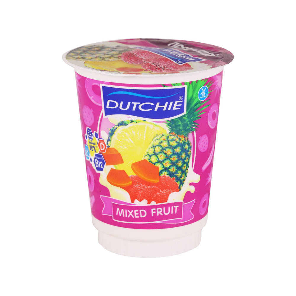 tha>Dutchie Mixed Fruit Yoghurt, pack of 4